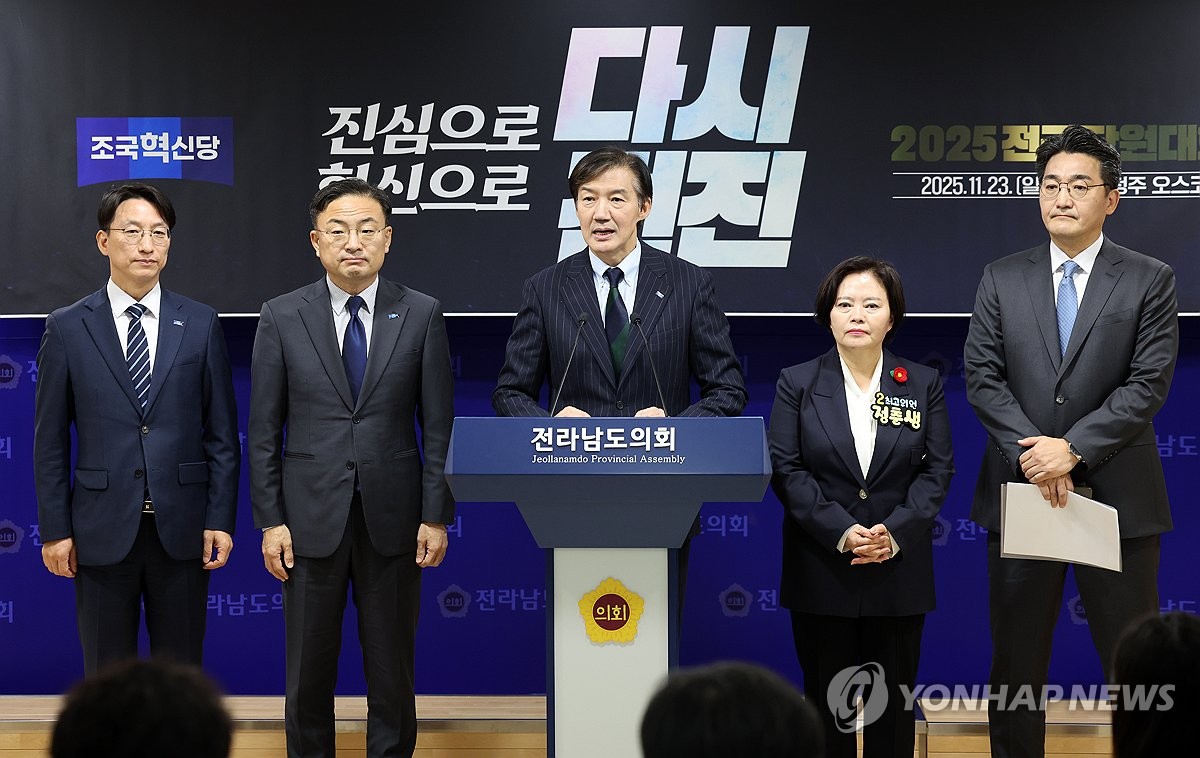 조국혁신당 기자회견